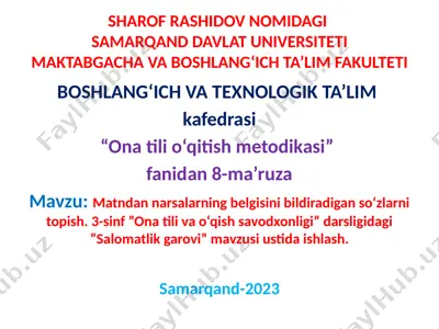 onatilio‘qitish metodikasi — PPTX