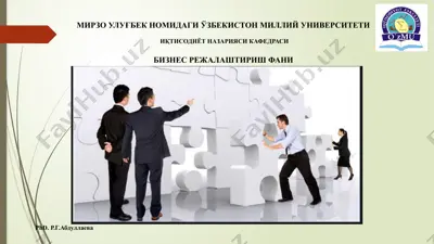 ishlab chiqarish rejasireja — PPTX