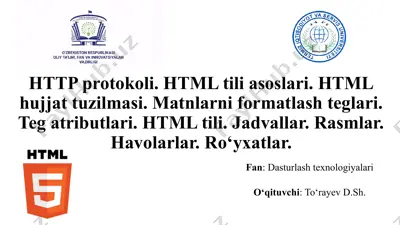 http protokoli — PPTX