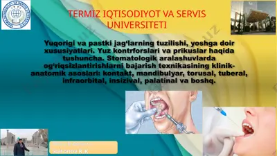 stomatologikaralashuvlar texnikasi — PPTX