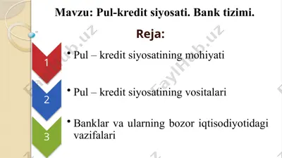 pul-kreditsiyosati — PPTX