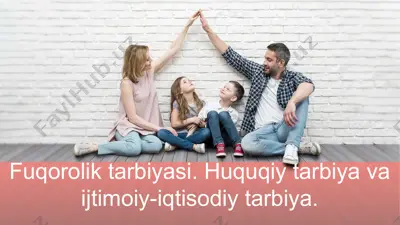 fuqorolik tarbiyasi — PPTX