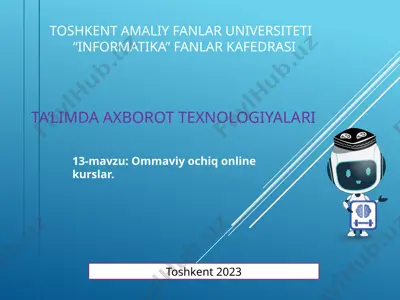 ommaviy ochiq online kurslar — PPTX