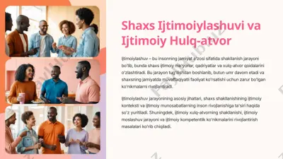 ijtimoiylashuv va ijtimoiy hulq-atvor — PPTX