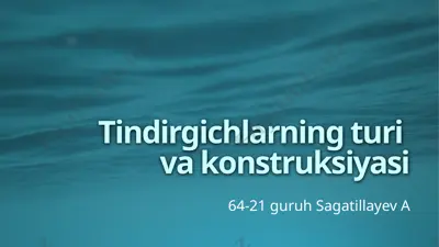 tindirgichlarning turiva konstruksiyasi — PPTX