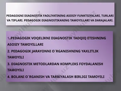 pedagogik diagnostika — PPTX