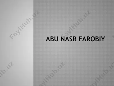 abu nasr farobiy — PPTX