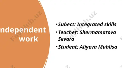 independent work — PPTX
