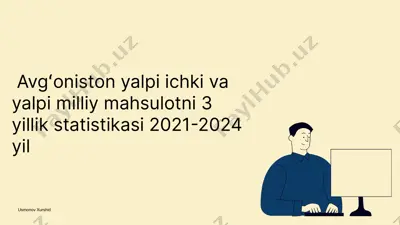 yalpi ichki mahsulotni 3 yillik statistikasi — PPTX