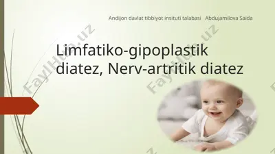 limfatiko-gipoplastik diatez — PPTX