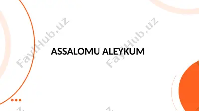 bolalarni maktab ta'limiga tayyorlash dasturiy ta'minoti mexanizmlari — PPTX