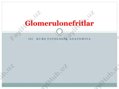 iii kurs patologiya anatomiyasi — PPTX