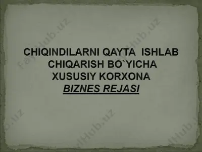 biznes rejasi — PPT