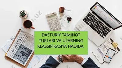 dasturiytaminotturlari va ularning klassifikatsiyasi — PPTX
