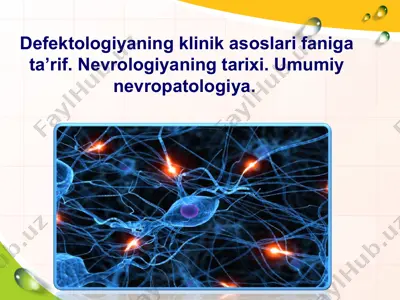 defektologiyaning klinik asoslari — PPT