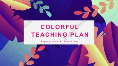 colorful teaching plan — PPTX