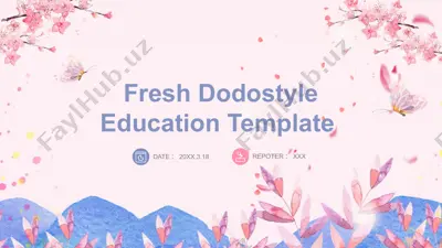 fresh dodostyle education template — PPTX