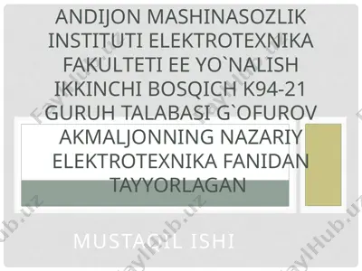 hududli (polosali) filtrlar — PPTX