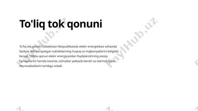 to'liq tok qonuni — PPTX