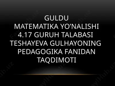 pedagogika fanining rivojlanish bosqichlari va asosiy kategoriyalari — PPTX