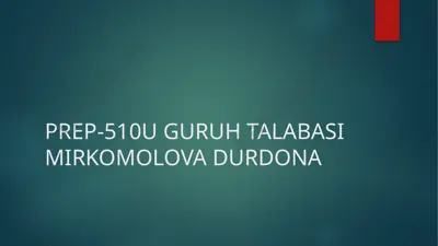 huquqiy tarbiya — PPTX