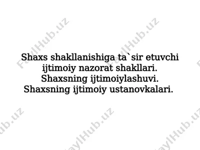 shaxsning ijtimoiy nazorati — PPTX