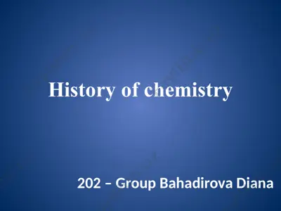 chemistry history — PPTX