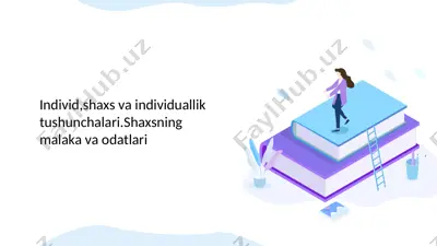 individuallik va shaxsiy odatlar — PPTX