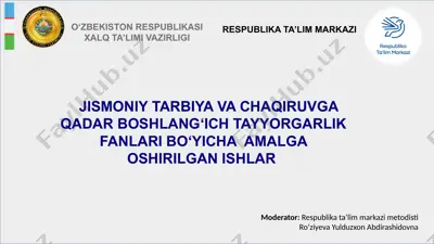 jismoniy tarbiya va chaqiruvga qadar boshlang‘ich tayyorgarlik fanlari — PPTX