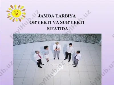jamoa tarbiya — PPTX