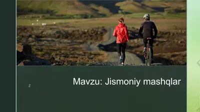 jismoniy mashqlar — PPTX
