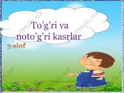 noto’g’ri kasrlar — PPT