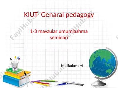 kiut-genaralpedagogy — PPTX