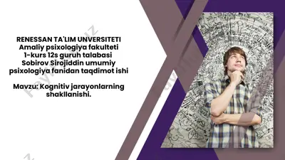 amaliy psixologiya fanidan taqdimot ishi — PPTX