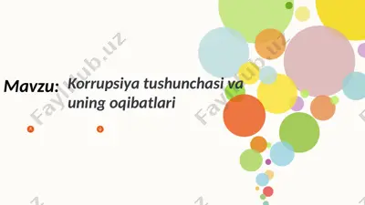 korrupsiyatushunchasivauningoqibatlari — PPTX