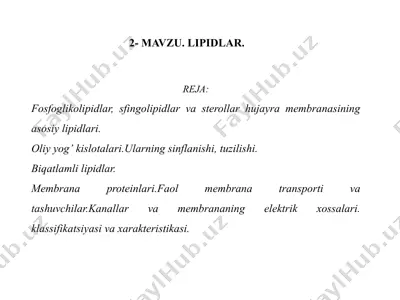 lipidlar — PPTX