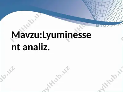 lyuminessentanaliz — PPTX