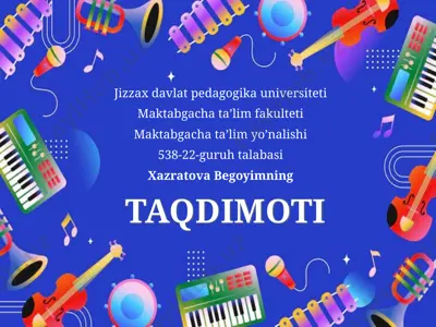 maktabgacha ta'lim tashkilotlari da musiqa viylik didaktik oyinlar — PPTX
