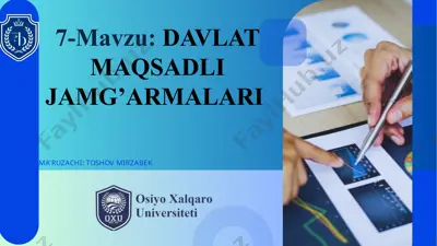 davlat maqsadli jamoalar — PPTX