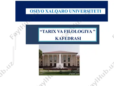 mustaqillik yillarida o'zbekistonda madaniyat va ma'naviyat — PPTX