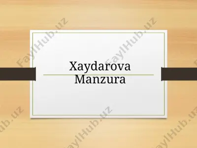 maxsus pedagogika fanining umumiy masalalari — PPTX