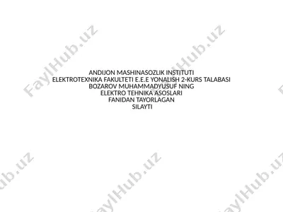 induksion qizdirish qurilmalari — PPTX