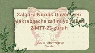 noan’anaviy applikatsiyalar — PPTX