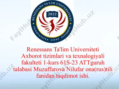o‘zbekiston – yagona vatan — PPTX