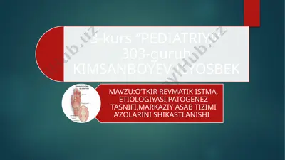 o‘tkir revmatik isitma — PPTX