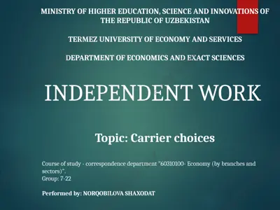 carrier choices — PPTX