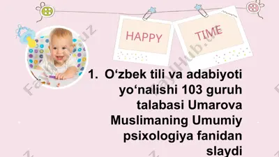 bolalar psixologiyasi — PPTX