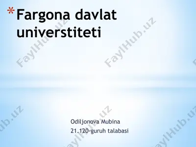 yagona identifikatsiya tizimi — PPTX