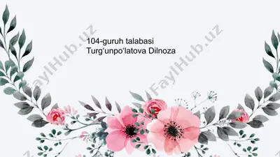 o'smirlik davri psixik rivojlanish xususiyatlari — PPTX