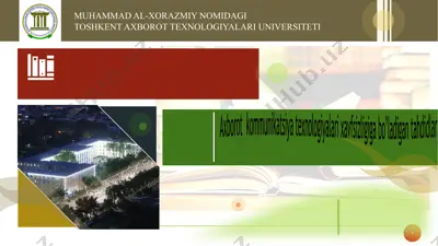 axborot kommunikatsiya texnologiyalari xavfsizligiga bo’ladigan tahdidlar — PPTX